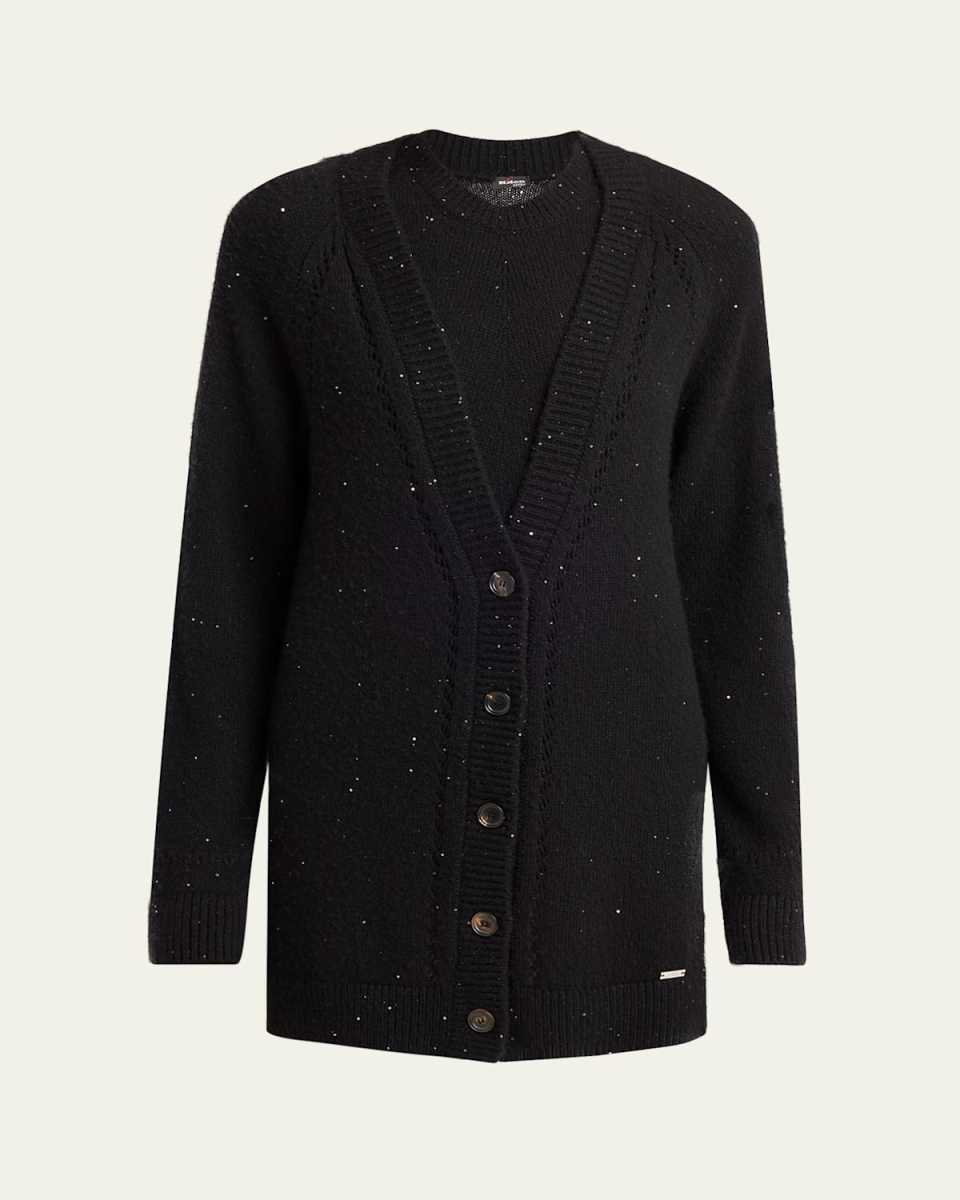 Embellished V-Neck Cashmere Cardigan